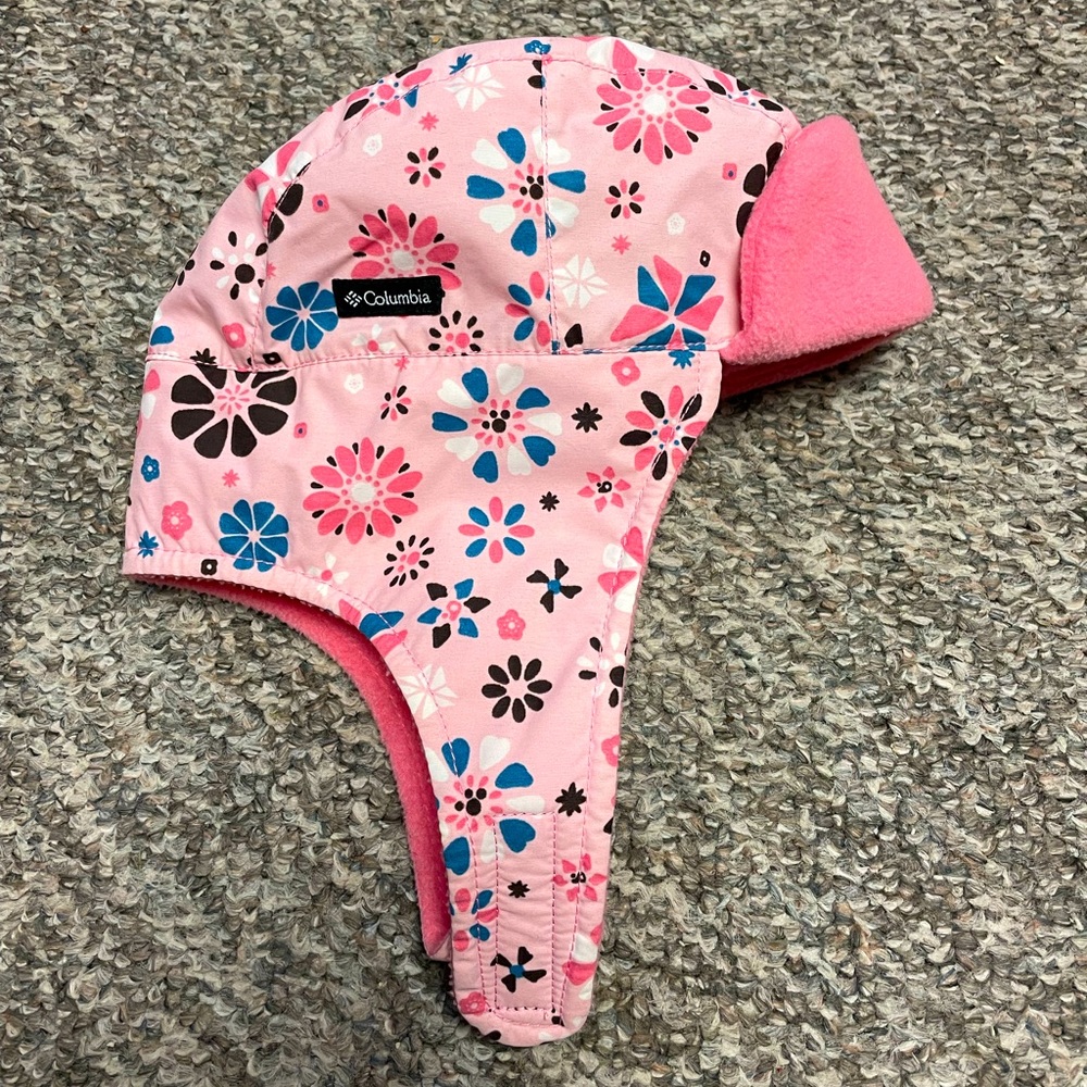 Columbia infant winter hat/beanie/toboggan, pink